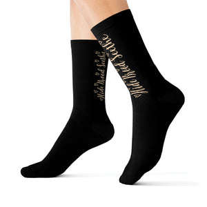 "Hide, Brood, Seethe" Cheugy Socks