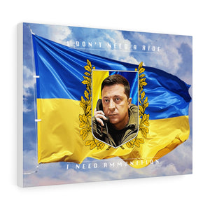 Zelenskyy 24" x 18" Stretched Canvas